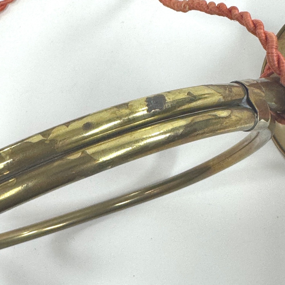 Vintage Brass French Horn Christmas Medium Brass Instrument Wreath decor 12.5in - Picture 6 of 9